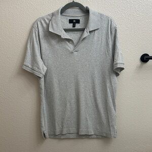 Banana Republic Light Gray Polo Shirt